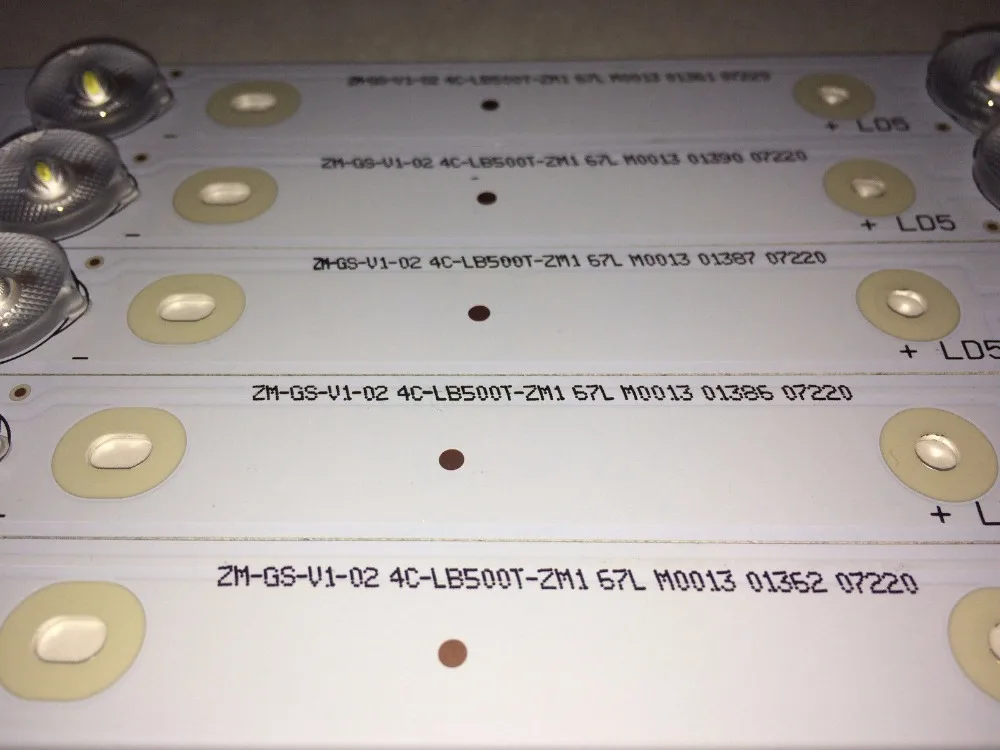 

LED Backlight Strips OEM50LB01_LED3030_V1.1_201508 FOR 50" TV T CL D50A710 50FS3800 L50F800A