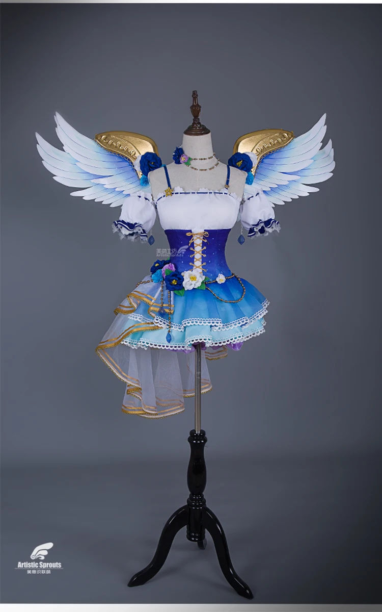 Прекрасный солнечный свет! Aqours Косплей Watanabe You Костюм Angle wakening dress Limited Edition [в