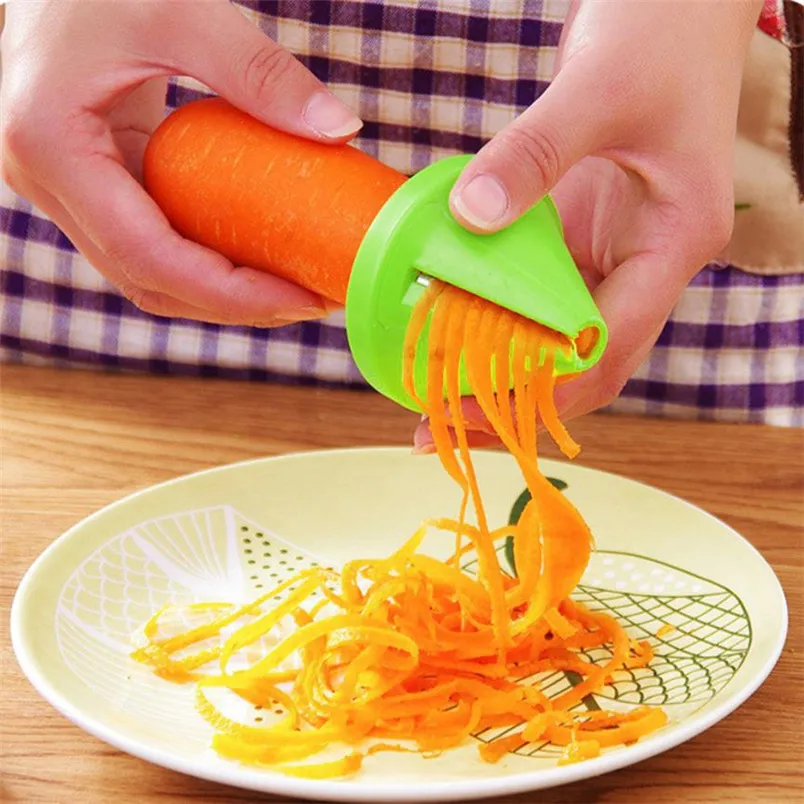 Vegetable Shred Device Spiral Slicer Carrot Radish Cutter Kitchen Tool Gadget Funnel Model with High Quality Free Shipping M5 | Дом и сад