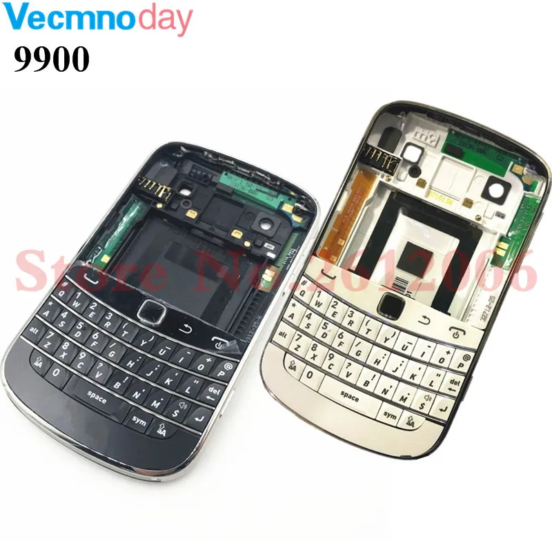 Хорошее качество для Blackberry bold 9900 корпус батарейного отсека задняя крышка чехол+ клавиатура