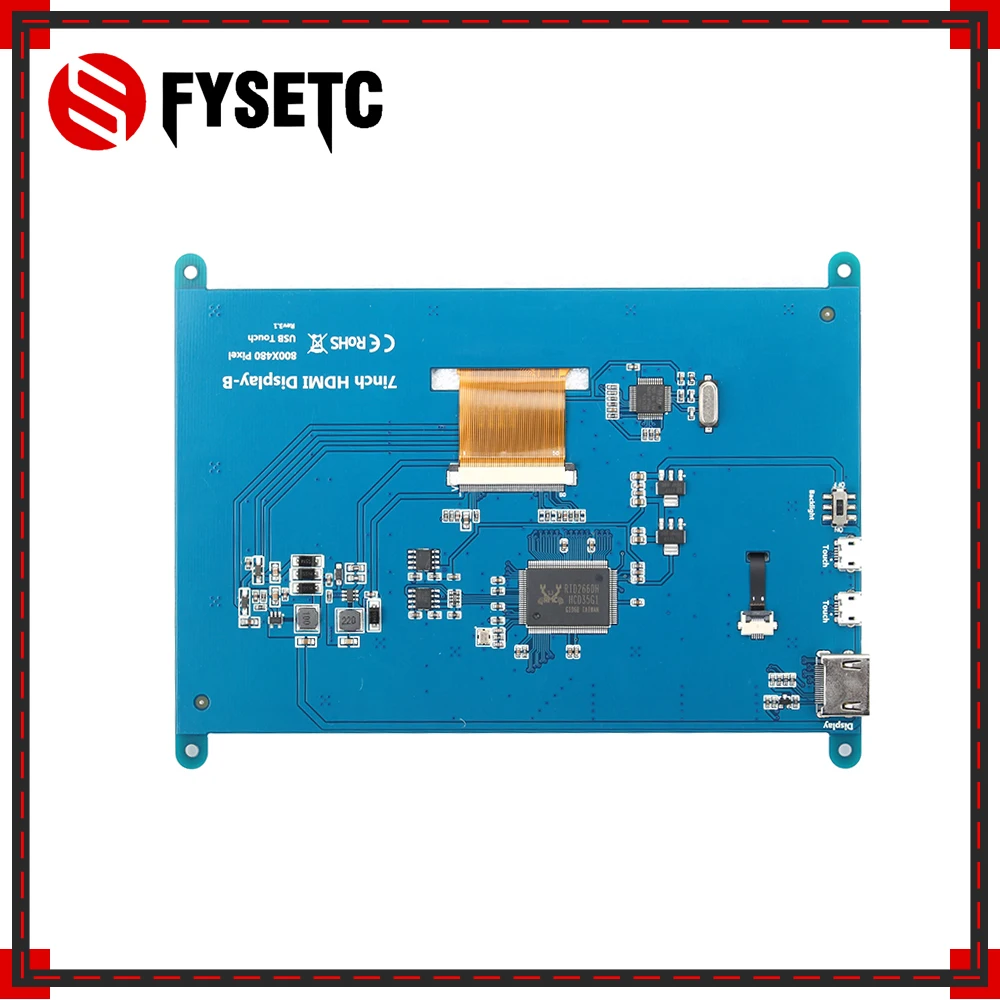 7 дюймов Raspberry Pi 3 Модель B + сенсорный экран Экран 800*480 емкостный ЖК дисплей HDMI