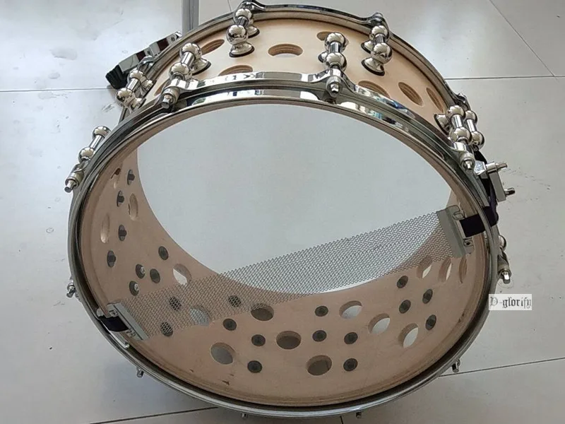 body hole birch wood snare drum 14inch x 6.5inch deep