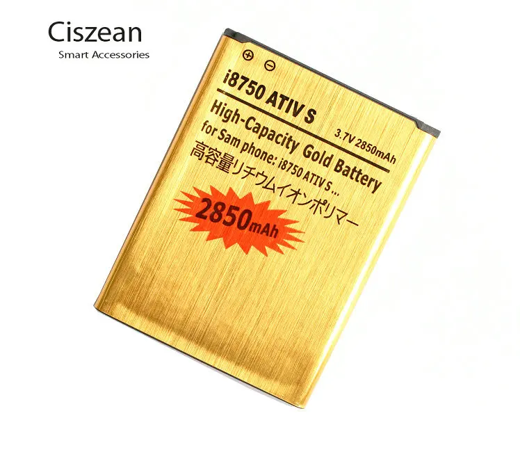 1x2850 мАч EB L1M1NLU Gold Li Ion Сменный аккумулятор для Samsung Galaxy ATIV S i8750 i8370 i8790 батарея|battery for