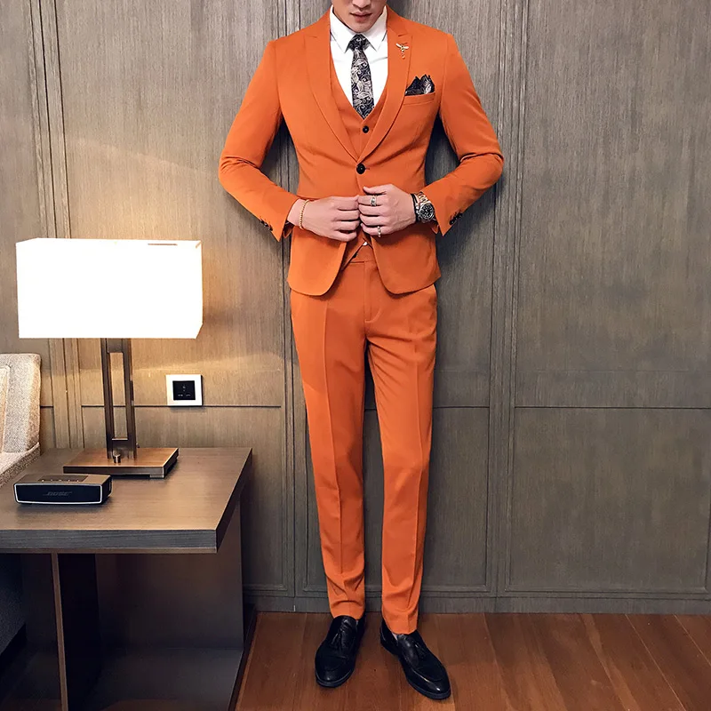 Мужские костюмные костюмы Terno Masculino облегающие белые костюмчики для свадьбы