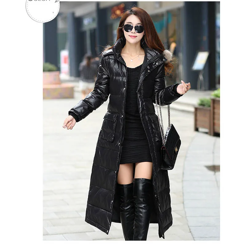 Высококачественная Женская мода 2019 парка зимняя куртка женское длинное пальто