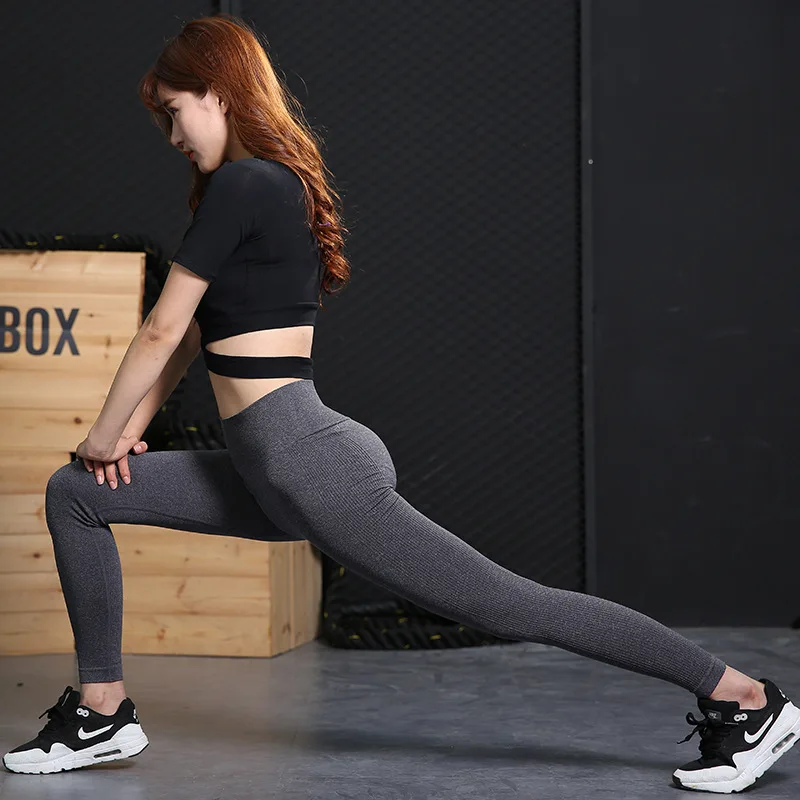 

MIND FEET Women Fitness Leggings Female Bodybuilding 2018 Activewear High Waist Workout Stretch Slim Sportswear Pants Summer