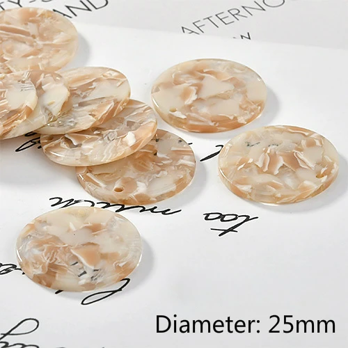 4-25mm Уксусная кислота круглый одиночный кран diy серьги кулон небольшой кулон Материал аксессуары - Цвет: 4-25mm