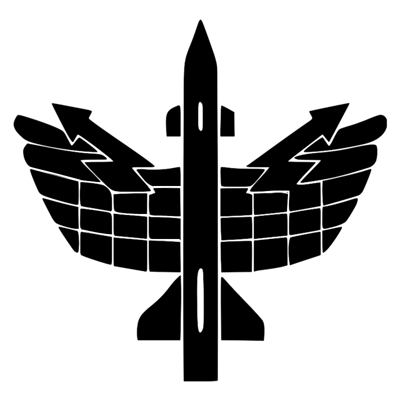 CK2173#15*14.6cm Авиационные силы ПВО смешной наклейка на автомобиль из винила белого/черного цвета для декора бампера и окна.