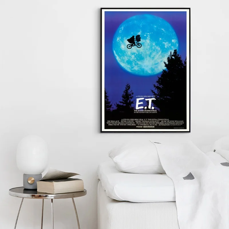 E.T. Винтаж классическое кино плакат домашний Декор стены искусства холст картины