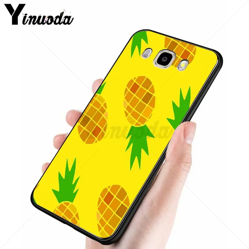 Yinuoda Summer Delicious Fruit Cute gold Pineapple Phone Case For Samsung Galaxy j6plus j7 prime j8 j2 j4plus 2018 cover | Мобильные