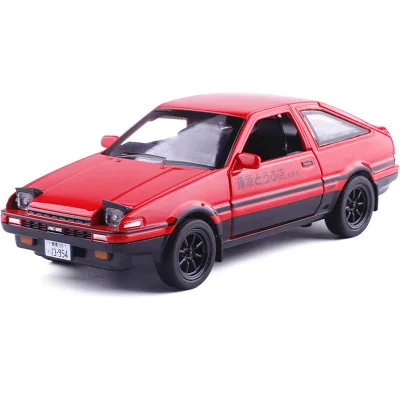 Модель автомобиля Initial D AE86 Toyota 1:28 модель из сплава аниме мультяшный Форсаж за
