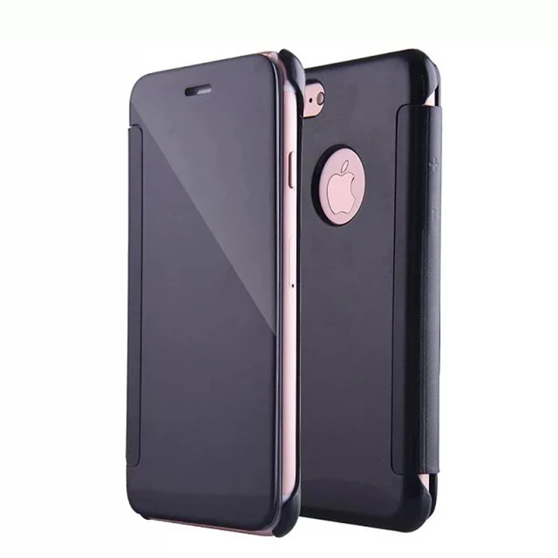 Для Iphone 5 5G 5S 5SE 6 6S Plus блестящее зеркальное покрытие Флип кожаный чехол для iphone 7 7Plus