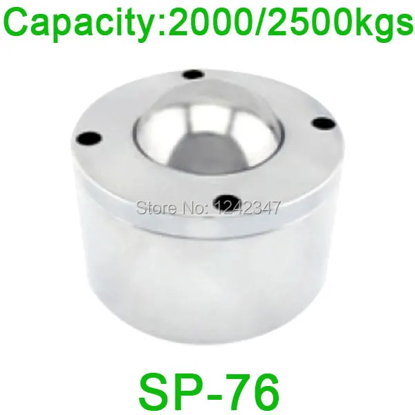 

SP76 2500kgs load capacity ball bearing unit SP-76 2 tons weight insert Ahcell super heavy duty steel ball bearing caster roller