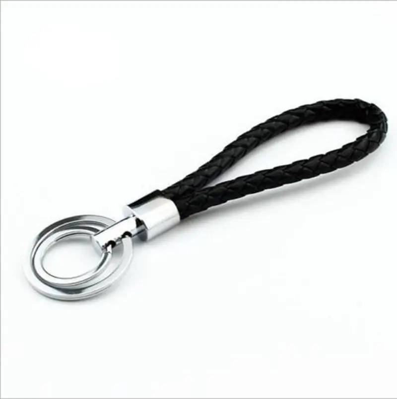5 шт ПУ кожаный ремешок брелок плетение Веревка Брелок тканый шнур держатель