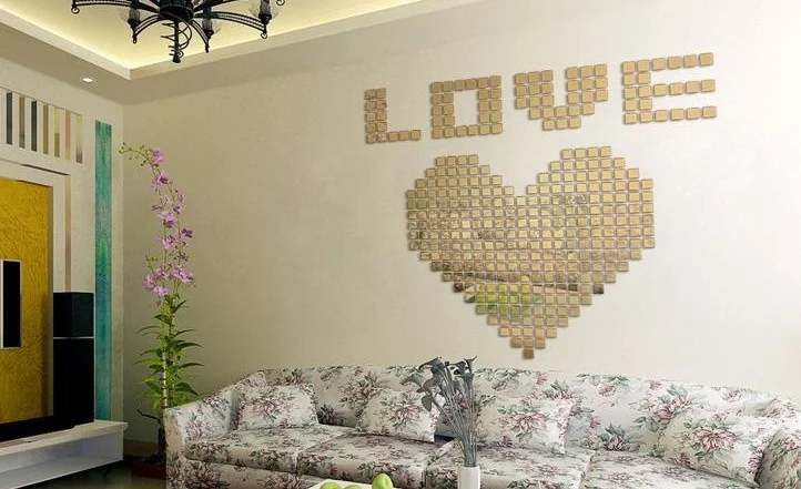 100 шт. 3x3 см квадратная наклейка для зеркала DIY зеркала|sticker mirror|sticker wall mirrorstickers stickers