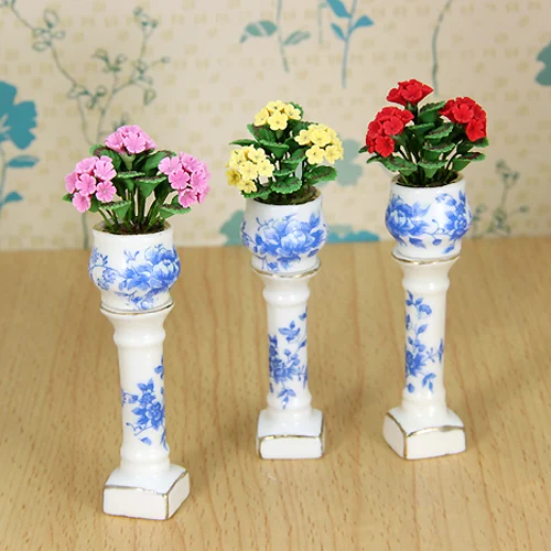 

A01-X496 детские игрушки 1:12 кукольный домик мини мебель миниатюрный rement кукла аксессуары Керамический пьедестал 1 шт.