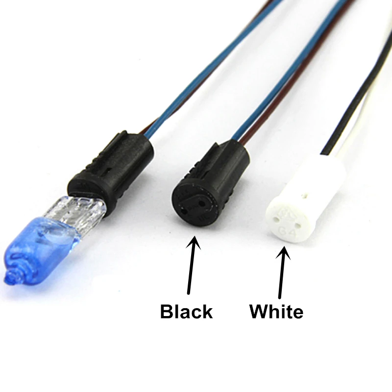 10pcs G4 Lamp Socket 20cm 30cm 50cm 80cm 100cm White / Black Holder For LED Crystal Heads Light Bulb Halogen | Лампы и освещение