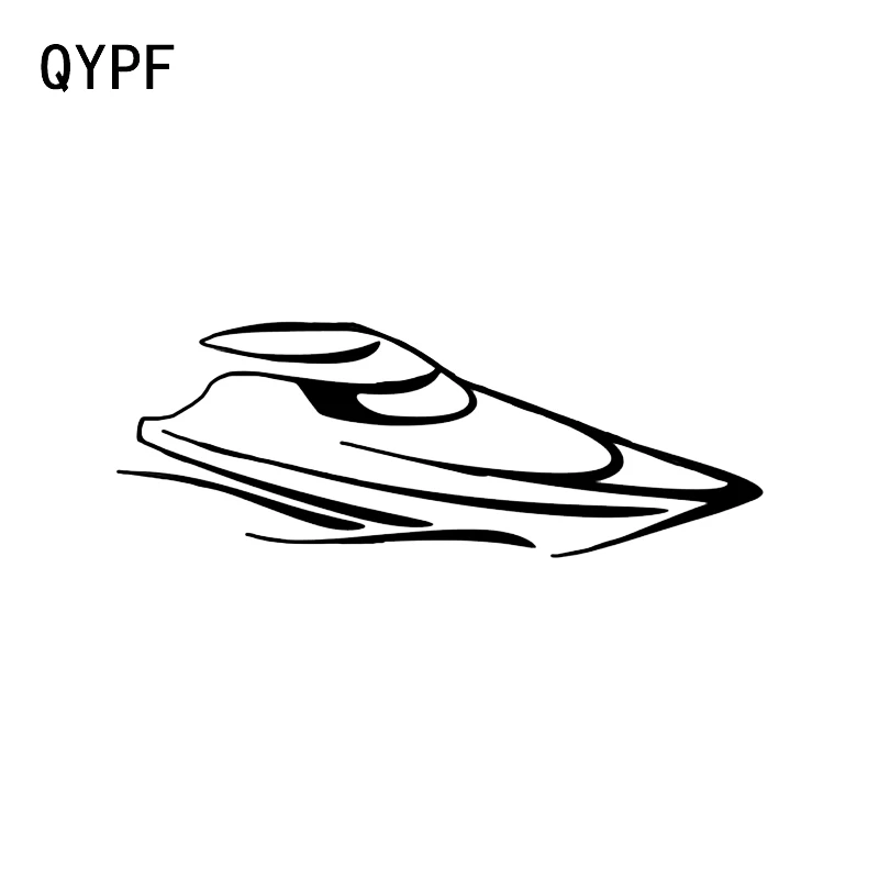 

QYPF 15.1*5.5CM Interesting Cartoon Sailing Decor Car Styling Sticker Accessories High Quality Silhouette Vinyl C16-1041