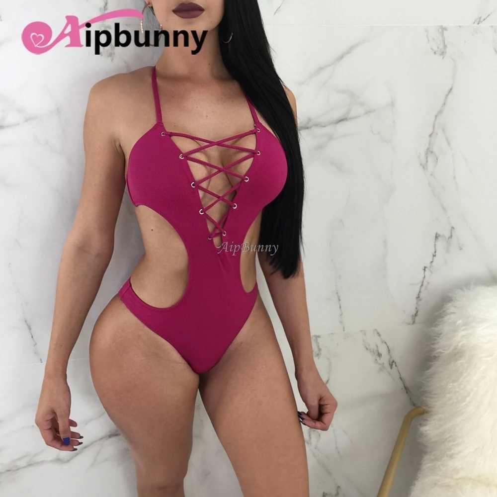 Купальник с высоким вырезом бандажный купальный костюм трикини 2018 Maillot de Bain