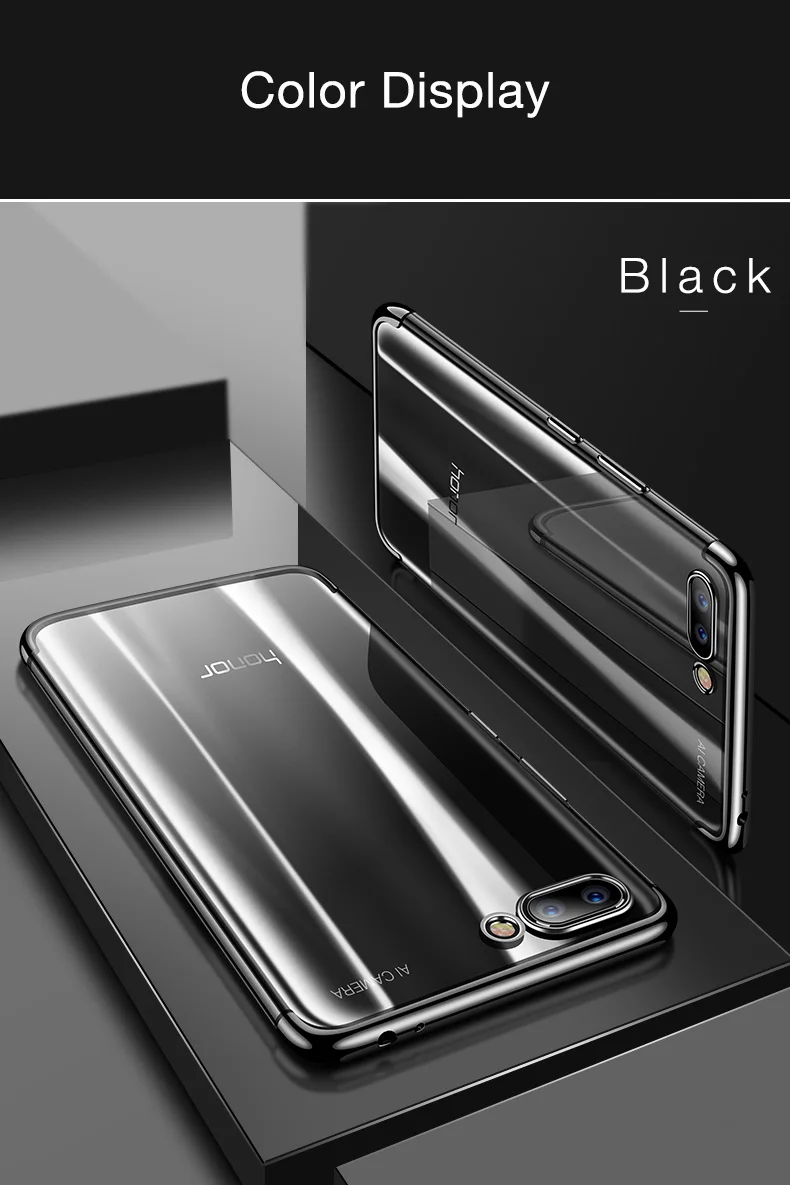 Чехол для huawei Honor 10, мягкий силиконовый тонкий чехол из ТПУ с покрытием, задняя крышка для Honor10 10 10Lite 20 Pro V10 V20, чехол для телефона