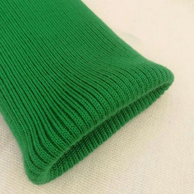 green 1 шт.(7*40 см) анти-пилинг трикотажные манжеты ребристые бесшовные нитки манжеты для брюк утолщенный пуховик манжеты - Цвет: green