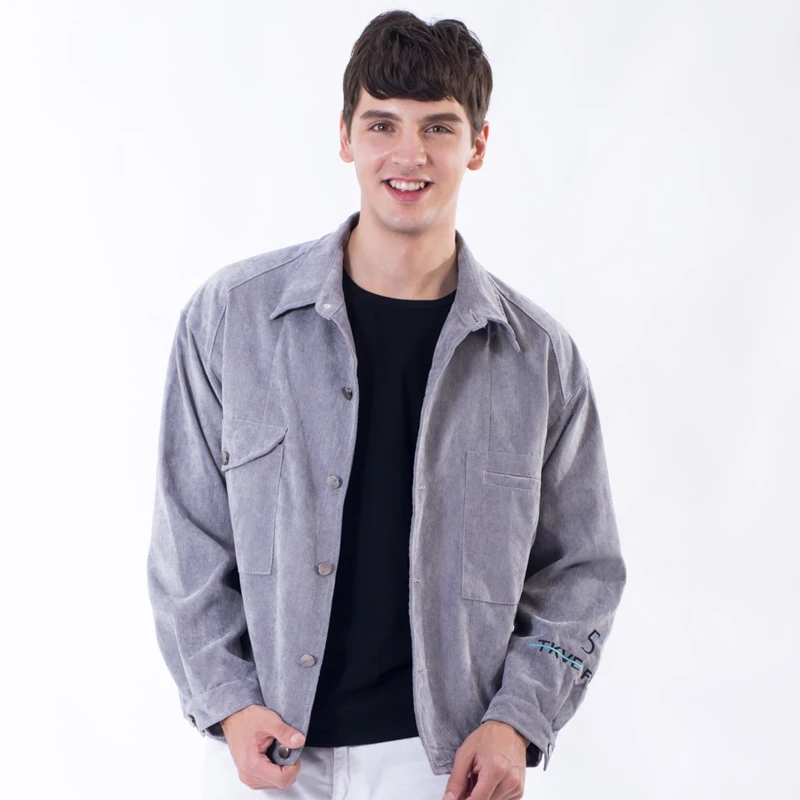 2017 Модель свободная приталенная ветровка с карманами и пуговицами теплая куртка