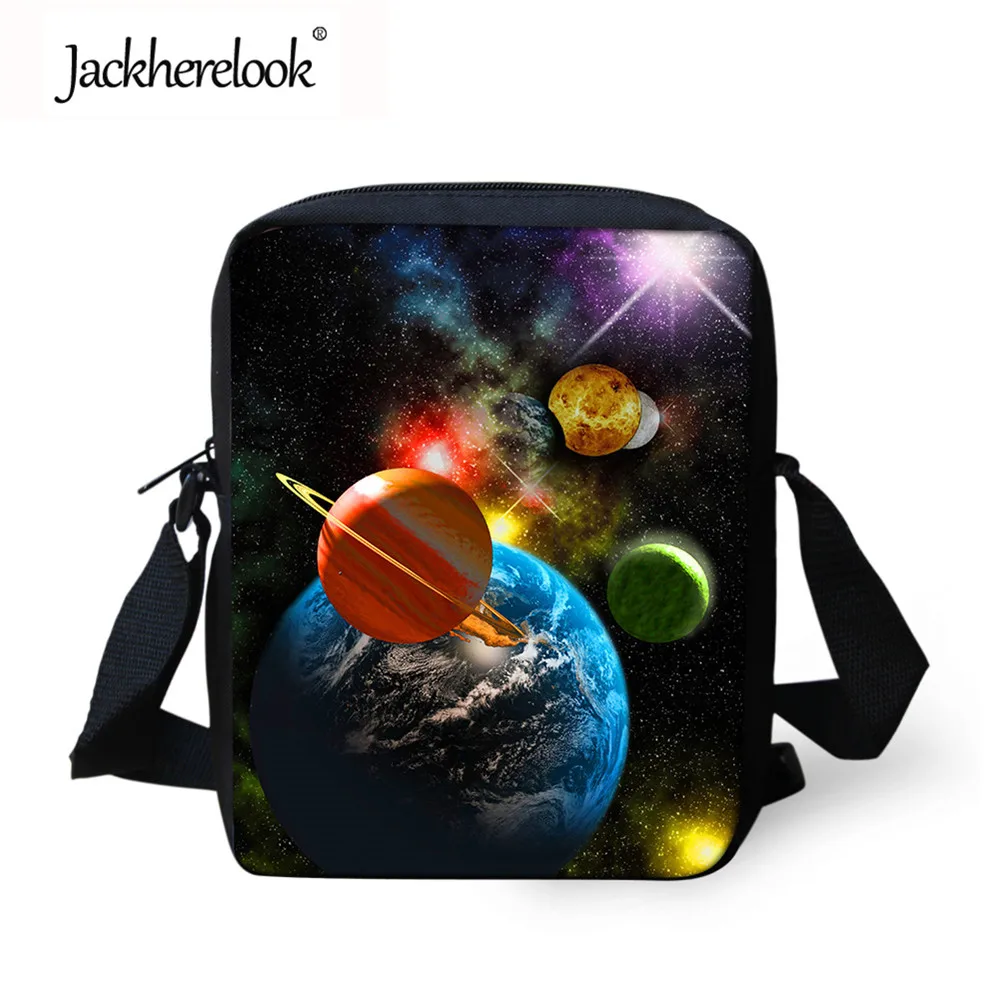 Сумки jackhereluk Galaxy маленькие мужские сумки с объемным рисунком для путешествий
