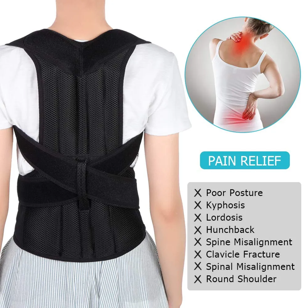 AO FEI TE New Spine Posture Corrector Protection Back Shoulder Correction Band Humpback Pain Relief Brace | Красота и здоровье