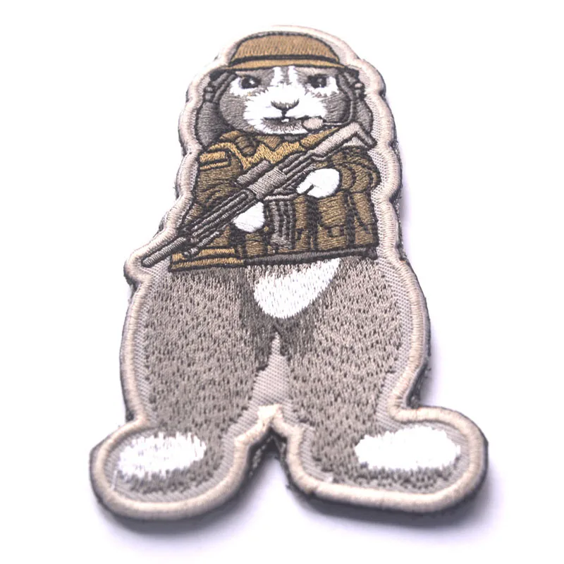 3D тактический военный медарикат и кролик с вышивкой моральный значок переводная