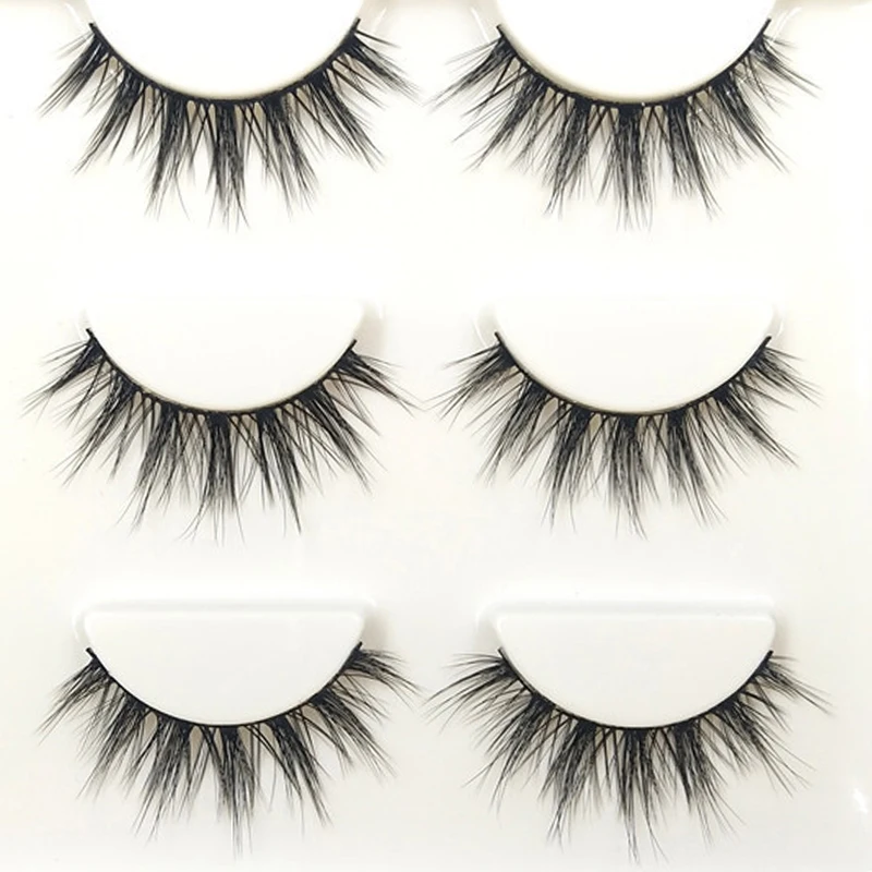 

YOKPN Glam Faux Real Short Lashes Fashion 3D Stereo Fasle Eyelashes Nature Nude Makeup Fake Eye Lashes Eyelash Extension Tools