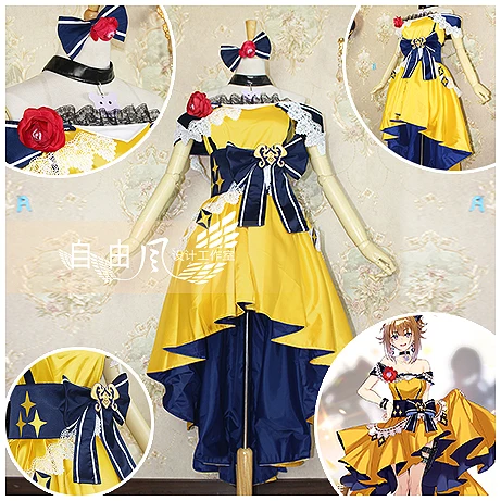 

[Customized]Game Girls Frontline Mk V Starry Night Party Dress Cosplay Costume Any Size Women Halloween Free shipping 2019 New.