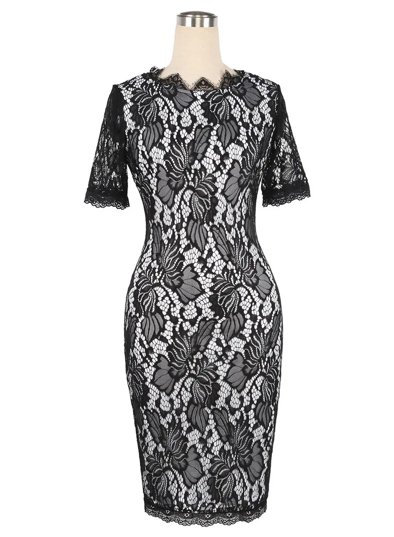Женское элегантное сексуальное кружевное платье с вырезами облегающее вечернее