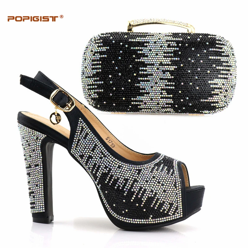 Блестящие сандалии и шлепанцы сумочка Итальянская обувь с сумочкой в комплекте