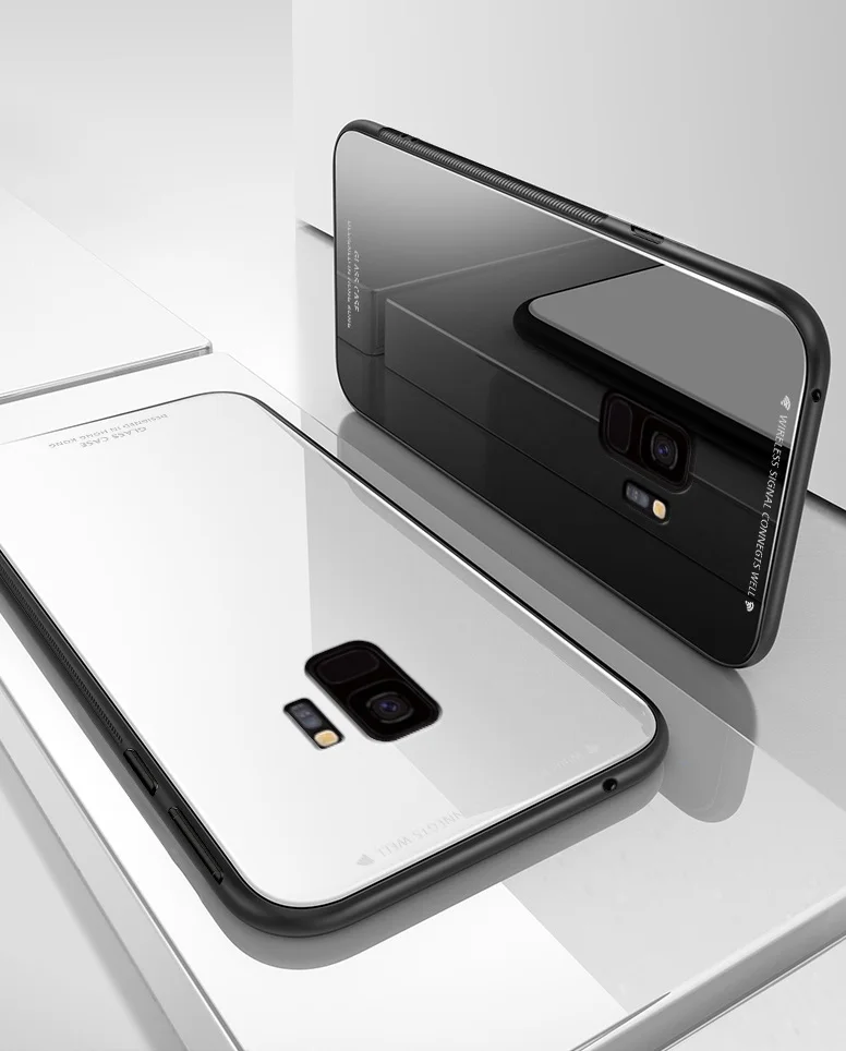 Роскошный стеклянный чехол для Samsung Галактики S10 S9 S8 плюс S10E J4 J6 J8 A6 A7 A8 A9 крышка на M10 M20 A10 A20 A20E A30 A40 A50 A70