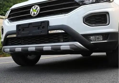 ABS Front + Rear car Bumper Protector Guard Skid Plate Fit For Volkswagen T-ROC TROC 2018 2019 BY EMS | Автомобили и мотоциклы