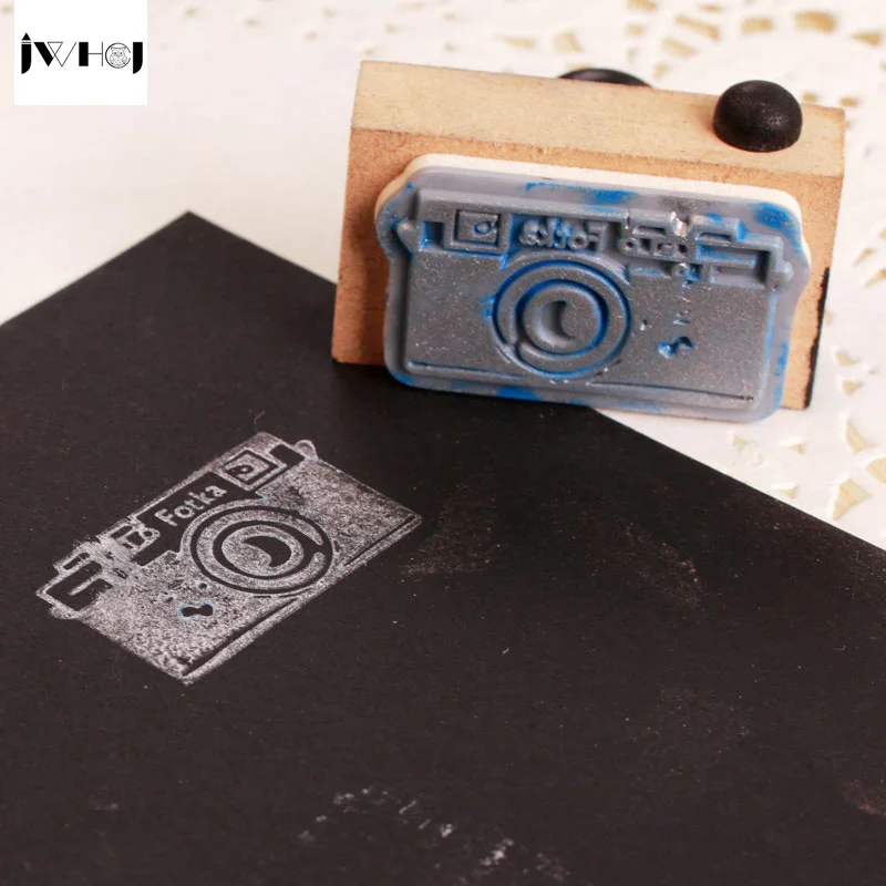 1 шт. винтажная мини камера деревянный штамп сделай сам наклейка для скрапбукинга