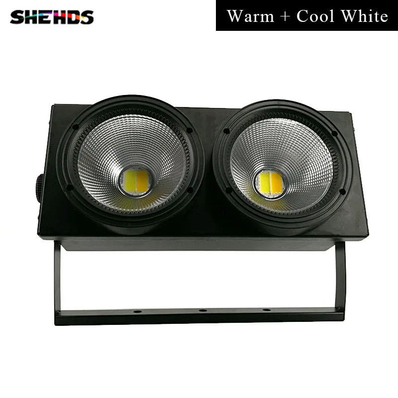 Cool and Warm White Чехол для полёта с 6 шт. 2 глаза 200 Вт светодиодный COB ослепляющий свет холодный и теплый белый/холодный белый/теплый белый свет для дискотеки KTV Вечерние - Цвет: Cool and Warm White