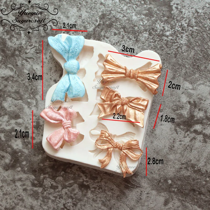 Yueyue Sugarcraft лук/силиконовая форма в виде бабочки помадка форма для украшения торта инструменты форма для шоколадной мастики