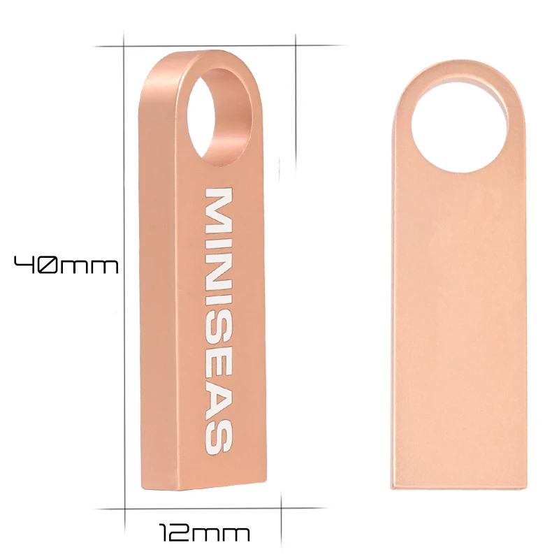 Usb флеш накопитель Miniseas водонепроницаемый металлический 32 Гб 64 ГБ карта памяти usb