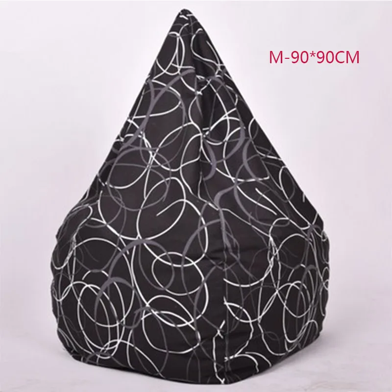 M-90X90CM Чехол для стула, сумки для фасоли, без наполнения, для дома, гостиной, дивана, кровати, ленивый, Повседневный, татами, фасоли, сумки, чехлы для стула для взрослых - Цвет: M-90X90CM