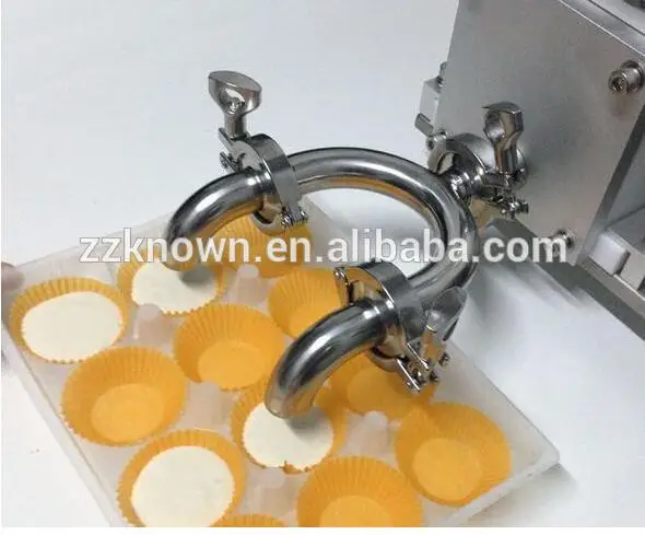 

Small quantitative bread injection cake cream liquid filling machine with different heads by DHL