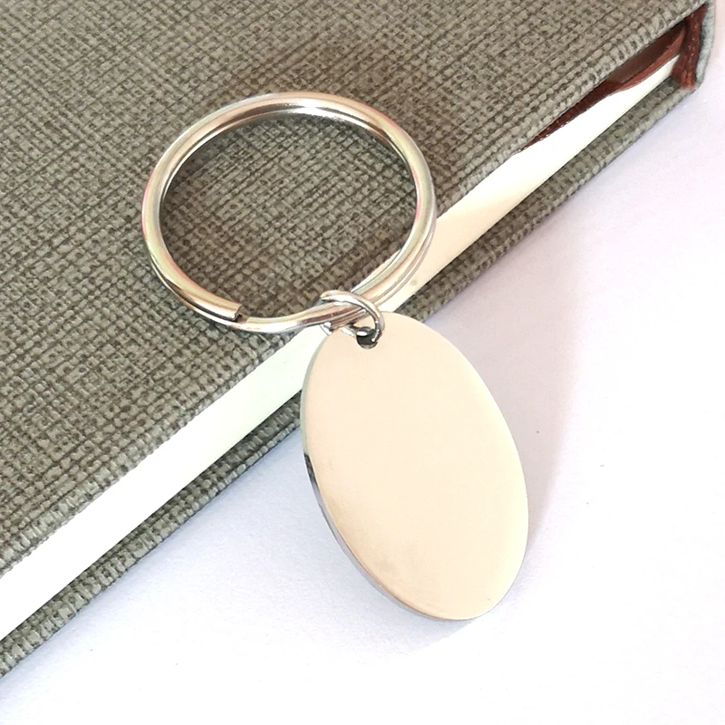 Брелок из нержавеющей стали с текстовым шармом ювелирные изделия высокого