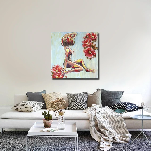 Художественный принт для художника постер картина на стену Женская покраска