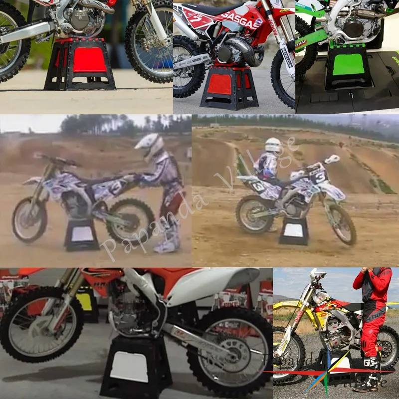 Универсальный Мотоцикл MX Enduro складывающийся табурет Dirt Bike Stand для мотокросса Складная Рабочая подставка для KTM, Yamaha Honda Suzuki