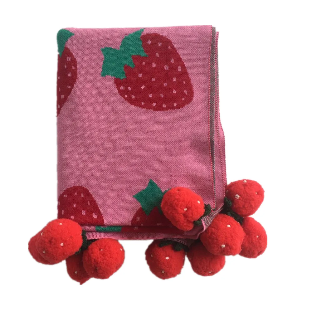 Одеяло для детей и младенцев 100% хлопок органическое Вязаное детское одеяло