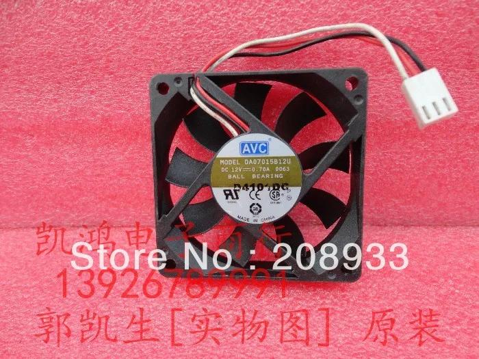 Для AVC DA07015B12U 12V 0.70A 7 см 7015 двойной шарикоподшипник вентилятор CPU + охлаждения |