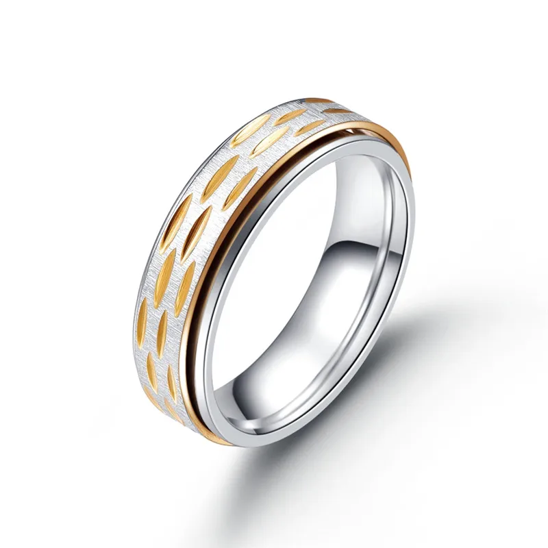 2017 золотые мужские кольца из нержавеющей стали обручальные для мужчин модные
