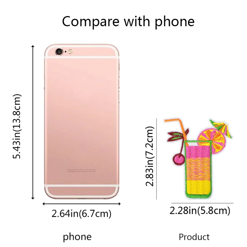 Коктейльные патчи для одежды утюга модная вышивка своими руками значок