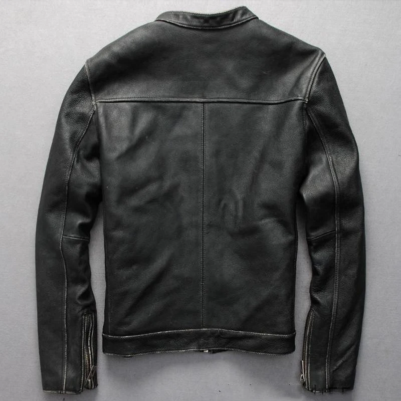 Европейские мужские кожаные куртки 5XL 6XL Мотоциклетные Куртки из натуральной