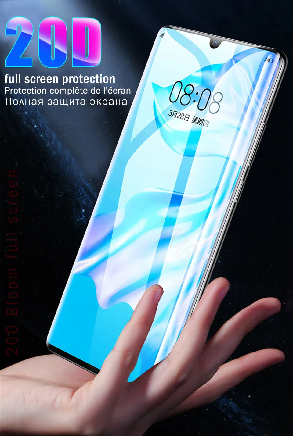 20D Защита экрана для huawei P30 P20 Pro P30 Lite P Smart закаленное стекло для huawei mate 20 Pro 10 Lite Honor 10 Lite